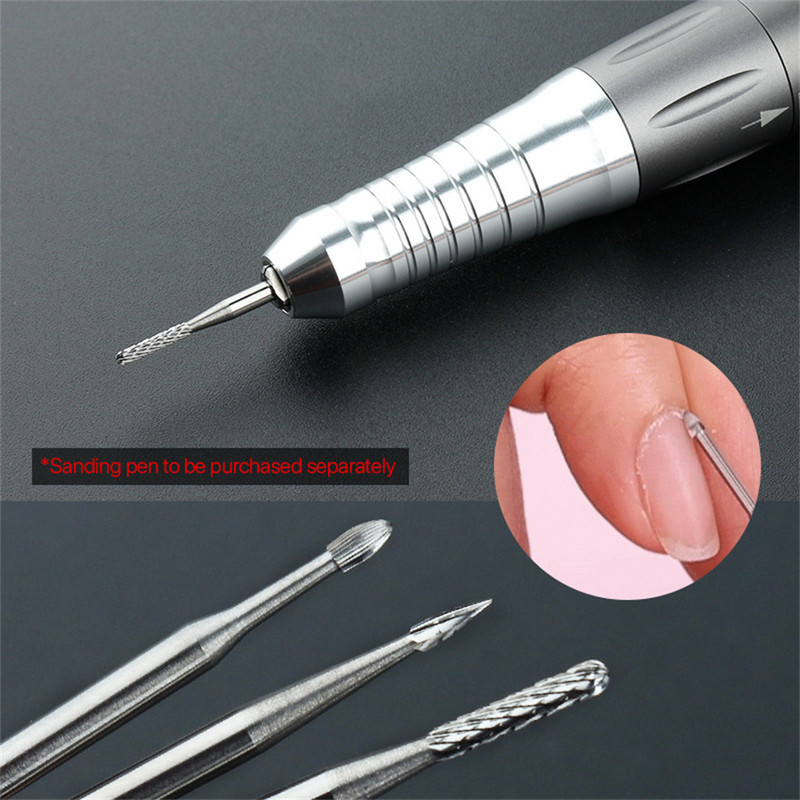 Επαγγελματικός κόφτης νυχιών 3/32" καθαρό καρβίδιο νυχιών κάτω από το καθαριστικό νυχιών για αφαίρεση βερνικιού gel