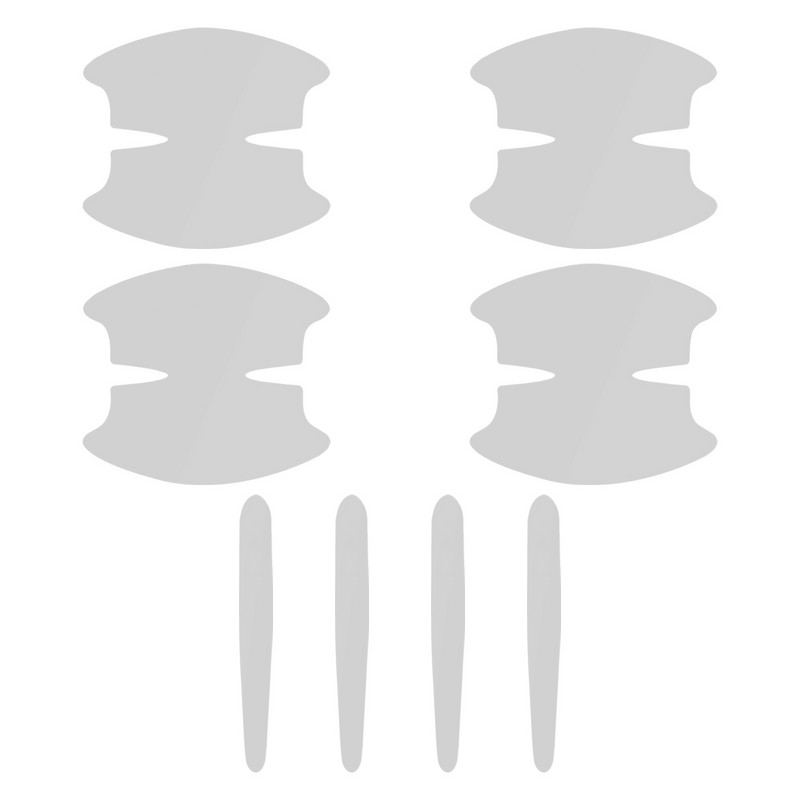 8 gab TPU automašīnas durvju bļoda pret skrāpējumiem uzlīme, caurspīdīga durvju bļoda roktura aizsardzības uzlīme, krāsas virsmas plēve, automašīnas piederumi