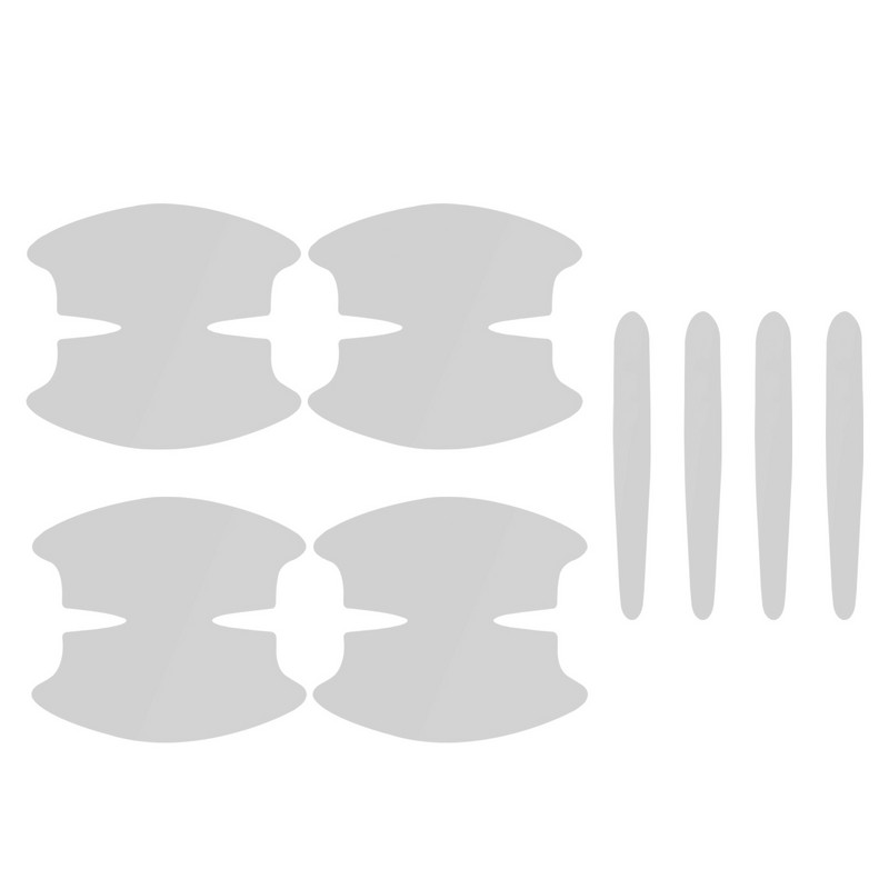 8 gab TPU automašīnas durvju bļoda pret skrāpējumiem uzlīme, caurspīdīga durvju bļoda roktura aizsardzības uzlīme, krāsas virsmas plēve, automašīnas piederumi