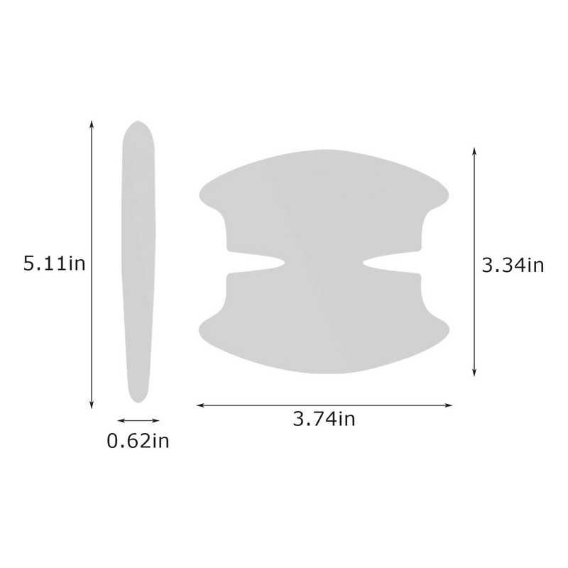 8 gab TPU automašīnas durvju bļoda pret skrāpējumiem uzlīme, caurspīdīga durvju bļoda roktura aizsardzības uzlīme, krāsas virsmas plēve, automašīnas piederumi