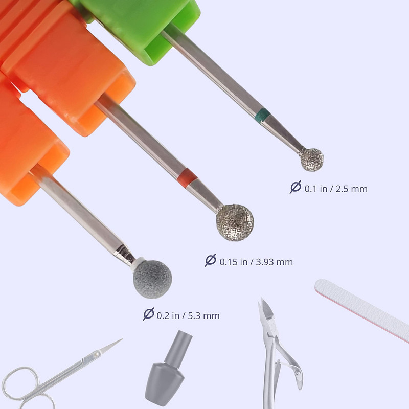 Διαμαντένια τρυπάνια επιδερμίδας σετ 3 τεμ.