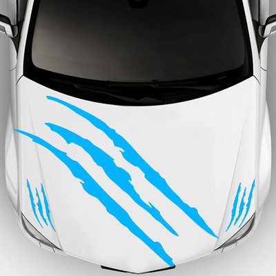 3PCS Claw Marks lipdukas automobilio priekiniam žibintui automobilio gaubto vinilo lipdukas / lipdukas automobiliams (juodas) Pegatinas Para Coche, skirtas BMW E46