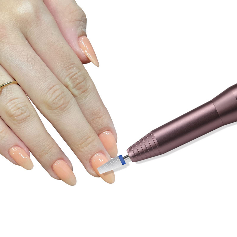 Τρυπάνια νυχιών 3/32" Κεραμικό κωνικό φρέζα 2,35mm Στέλεχος για μανικιούρ πεντικιούρ Efile Αξεσουάρ Επίπεδη κορυφή απότομη κοπή