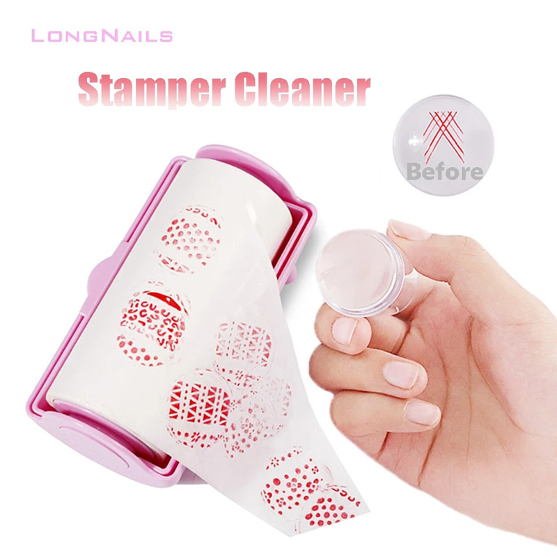 60 vnt. / rulonas Lengvai valdomas makiažas Moterims valyti Pašalinti spausdinimą Valymo įrankiai Nagų štampavimo valiklis popierius