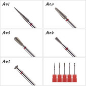 Τρυπάνι για μανικιούρ 5 τύπων για νύχια Καθαρισμός επιδερμίδας νυχιών Ακρυλικό σχήμα νυχιών για τέχνη νυχιών DIY για χρήση στο σπίτι στο σαλόνι