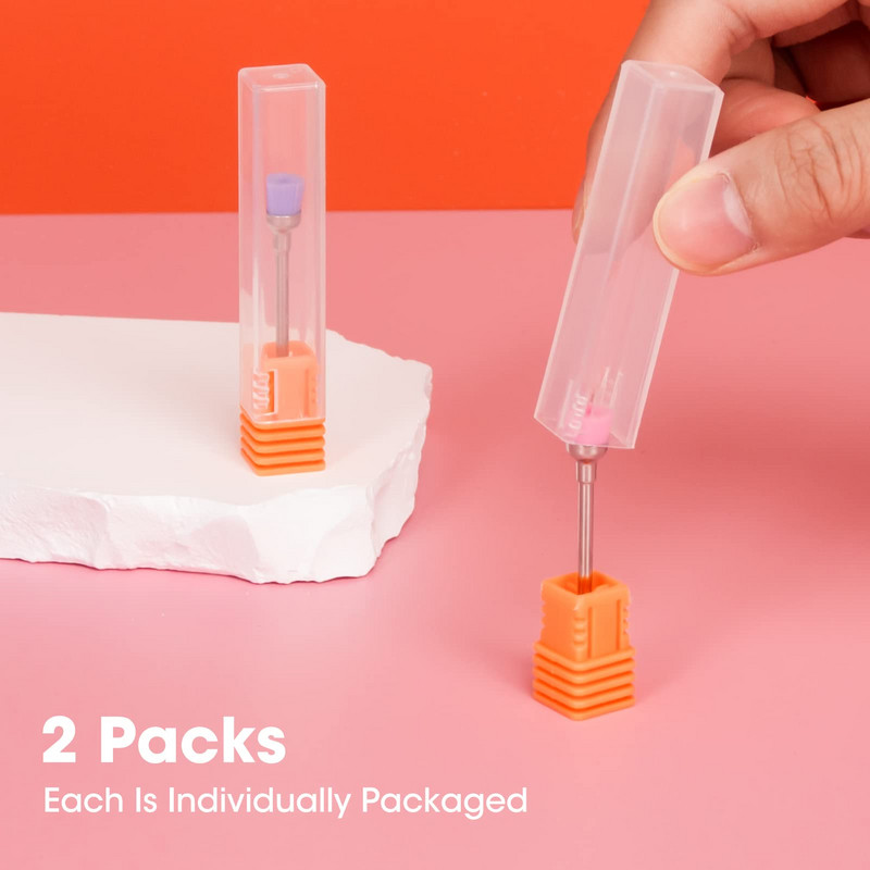 Βούρτσα καθαρισμού με τρυπάνι νυχιών 2 τμχ για ηλεκτρικό τρυπάνι νυχιών Αξεσουάρ μανικιούρ Πεντικιούρ νυχιών
