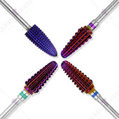 Τρυπάνι 3/32" Purple Tornado Nail Carbide - Γρήγορη αφαίρεση για ακρυλικό ή σκληρό τζελ αφαίρεσης επαγγελματικό περιστροφικό μανικιούρ πεντικιούρ