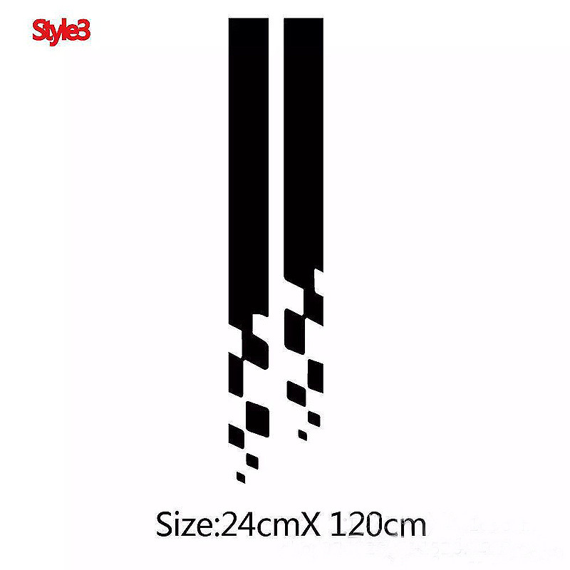 Automobilio gaubto lipdukas suasmeninti juostiniai lipdukai automatiškai modifikuotas kėbulo lipdukas Karštai parduodami automobilių priedai Dekoravimo dengiamoji plėvelė