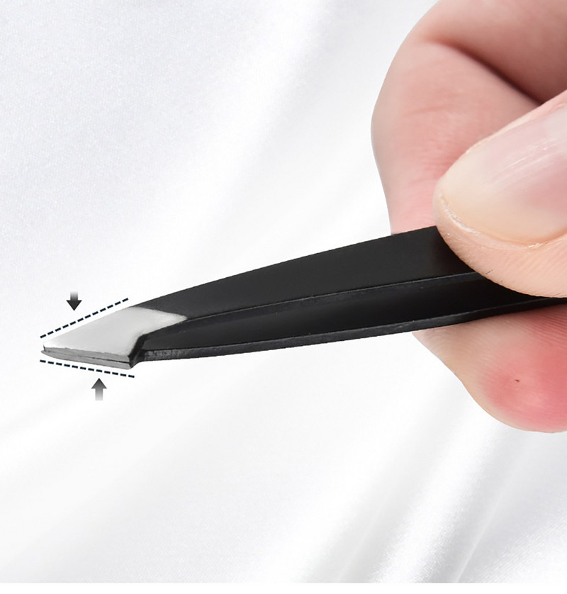 Τα αυθεντικά προϊόντα περιποίησης δέρματος Δώρα για κάλτσες μαύρο ατσάλι με κλιπ φρυδιών φρύδι Ανοξείδωτα εργαλεία μασάζ απόξεσης 4 τεμαχίων