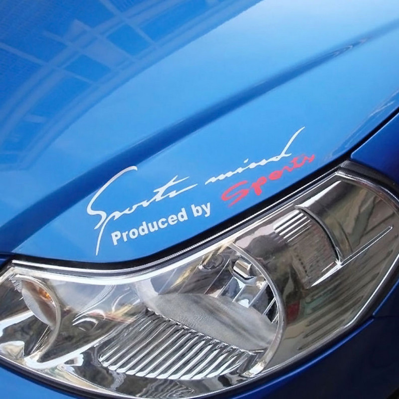 Sport Mind Decal Poklopac motora trkaćih automobila Karoserija Bočni prozor Reflektirajuća vinilna obloga Grafička naljepnica Dodaci za automobil Vanjski dio Univerzalno