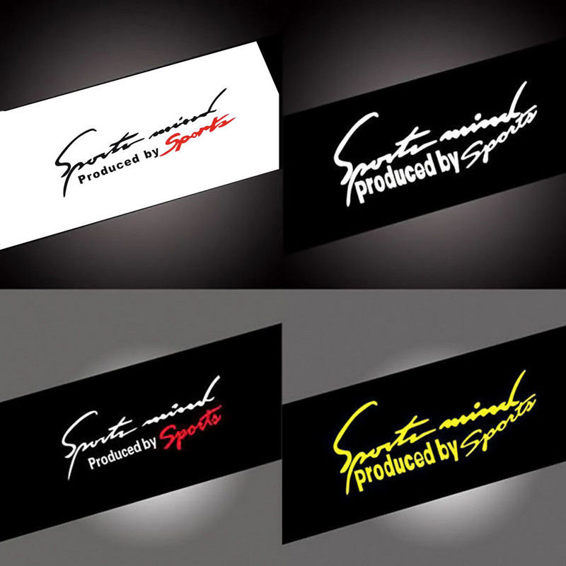 Sport Mind Decal Poklopac motora trkaćih automobila Karoserija Bočni prozor Reflektirajuća vinilna obloga Grafička naljepnica Dodaci za automobil Vanjski dio Univerzalno