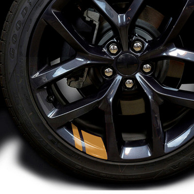 6 kom. Reflektirajuće Vinilne naljepnice za naplatke kotača automobila Hash Mark Stripe Naljepnice za glavčine trkaćih kotača za veličinu 18" - 21" ukrasne naljepnice