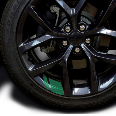 6 kom. Reflektirajuće Vinilne naljepnice za naplatke kotača automobila Hash Mark Stripe Naljepnice za glavčine trkaćih kotača za veličinu 18" - 21" ukrasne naljepnice