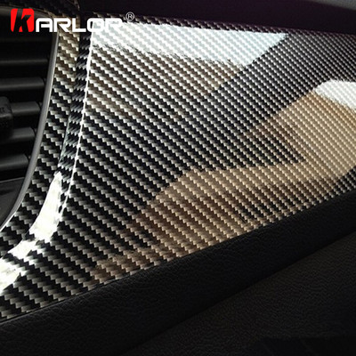 100*30/10cm Înaltă lucioasă 5D Fibră de carbon de ambalare Film de vinil Autocolante și decalcomanii pentru tablete pentru motociclete Accesorii auto Styling auto