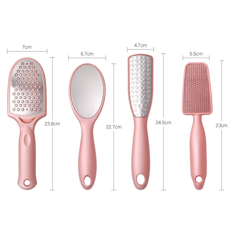 Dighealth Foot Rasp Foot File bőrkeményedés eltávolító Rose Gold rozsdamentes acél kétoldalas kemény bőr eltávolítása pedikűr ápoló eszköz
