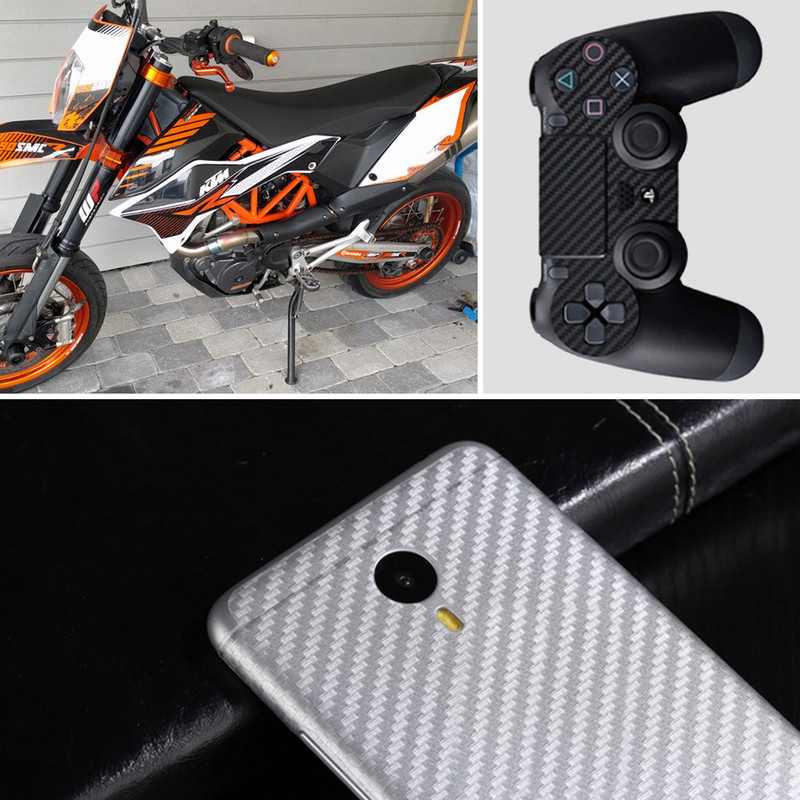 30 cm x 127 cm 3D fibră de carbon vinil folie de ambalare pentru mașină rolă de folie autocolante și decalcomanii pentru motociclete Accesorii pentru stilul auto Automobile
