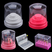 Freze cu 10/14/20/48 găuri Stand Container Suport pentru burghie pentru unghii Carcasă de îngrijire Organizator pentru manichiură Cutie de depozitare goală Accesorii pentru unghii