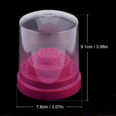 Freze cu 10/14/20/48 găuri Stand Container Suport pentru burghie pentru unghii Carcasă de îngrijire Organizator pentru manichiură Cutie de depozitare goală Accesorii pentru unghii
