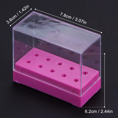 Freze cu 10/14/20/48 găuri Stand Container Suport pentru burghie pentru unghii Carcasă de îngrijire Organizator pentru manichiură Cutie de depozitare goală Accesorii pentru unghii