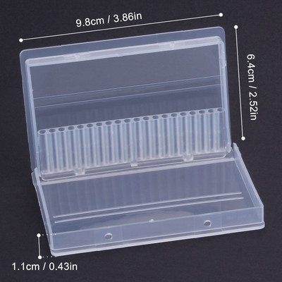 Freze cu 10/14/20/48 găuri Stand Container Suport pentru burghie pentru unghii Carcasă de îngrijire Organizator pentru manichiură Cutie de depozitare goală Accesorii pentru unghii