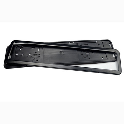 CHIZIYO Europos Vokiečių Rusų 53x13 cm Nerūdijančio plieno automobilio valstybinio numerio rėmo laikiklis su keturiais varžtais transporto priemonės skiltelė/juoda