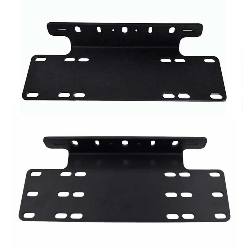 Automobilio valstybinio numerio laikiklis rėmo lentelės numerio montavimas LED darbo šviesos juostos buferio laikiklis, skirtas universaliems 4x4 visureigių automobilių priedams