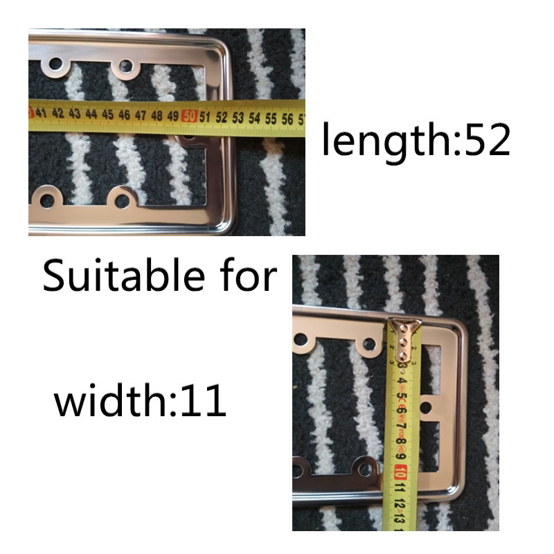 ES automobilių valstybinio numerio rėmo metalinio automobilio valstybinio numerio rėmo numerio laikiklis 2vnt