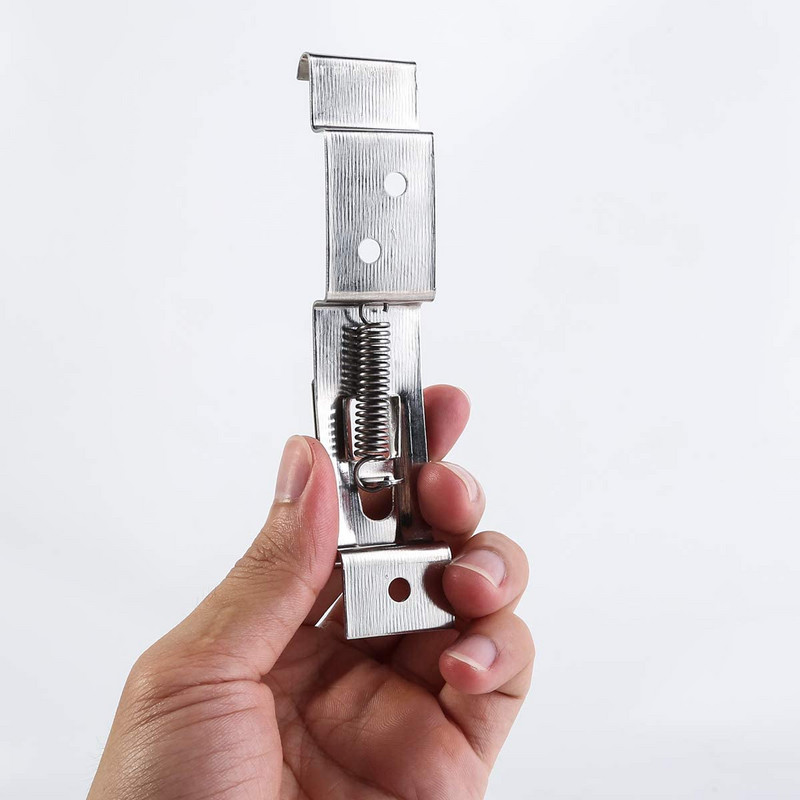 Priekabos numerio ženklų laikikliai, spaustukai, valstybinio numerio ženklo laikiklis, nerūdijančio plieno spyruoklinis 11x52 cm numerio ženklo gnybtai priekabiniams nameliams