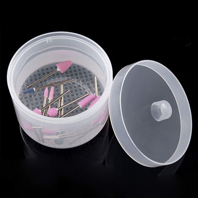 Sterilizatora bļoda nagu urbjmašīnām Plastmasas kastes nagu uzgaļi Tīri sterilizācijas paplātes pods manikīrs uzglabāšanas konteiners nagu mākslas instrumenti