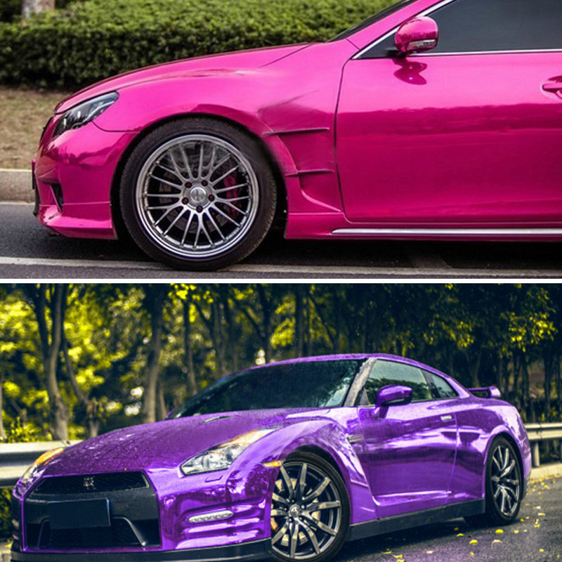 10/30x100cm Chrome Mirror Vinyl folija za naljepnice za automobile Naljepnica DIY Car Bike Motor Poklopac karoserije Film za omatanje Dodaci za automobile