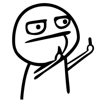 Αυτοκόλλητο αυτοκινήτου Αστεία καρτούν μεσαίο δάχτυλο για Renault Clio Duster Trafic Megane 2 3 Clio Logan Sport twingo Chevrolet Lacetti