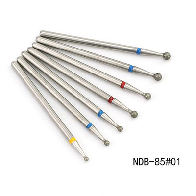 Set dijamantnih svrdla za nokte od 10 komada, 3/32'' (2,35 mm) Profesionalni komplet svrdla za zanoktice za nokte s akrilnim gelom, Efile manikura