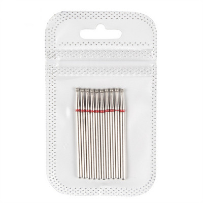 Set dijamantnih svrdla za nokte od 10 komada, 3/32'' (2,35 mm) Profesionalni komplet svrdla za zanoktice za nokte s akrilnim gelom, Efile manikura