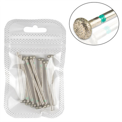 Set dijamantnih svrdla za nokte od 10 komada, 3/32'' (2,35 mm) Profesionalni komplet svrdla za zanoktice za nokte s akrilnim gelom, Efile manikura