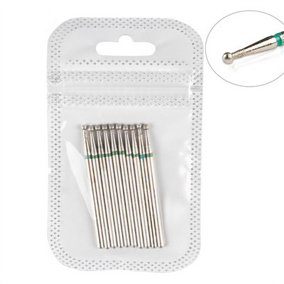 Set dijamantnih svrdla za nokte od 10 komada, 3/32'' (2,35 mm) Profesionalni komplet svrdla za zanoktice za nokte s akrilnim gelom, Efile manikura