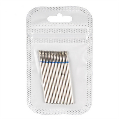 Set dijamantnih svrdla za nokte od 10 komada, 3/32'' (2,35 mm) Profesionalni komplet svrdla za zanoktice za nokte s akrilnim gelom, Efile manikura