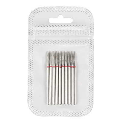 Set dijamantnih svrdla za nokte od 10 komada, 3/32'' (2,35 mm) Profesionalni komplet svrdla za zanoktice za nokte s akrilnim gelom, Efile manikura