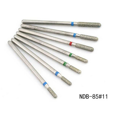 Set dijamantnih svrdla za nokte od 10 komada, 3/32'' (2,35 mm) Profesionalni komplet svrdla za zanoktice za nokte s akrilnim gelom, Efile manikura