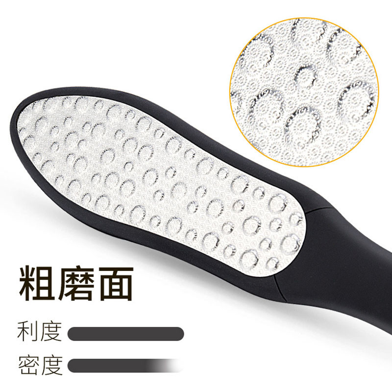 2022 Hot Rasprodaja rašpica za stopala od nehrđajućeg čelika Dvostrana rašpica za uklanjanje mrtve kože Rende za pete Piling za pedikuru Alati za nokte za manikuru