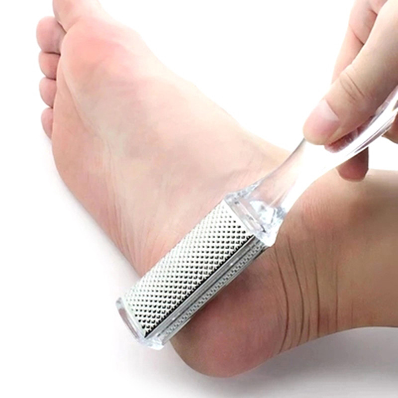 Turpija za stopala Rašpica Tvrda mrtva koža Uklanjanje plastike + prozirna ribalica ribalica od nehrđajućeg čelika Alat za pedikiranje žuljeva Alat za piling