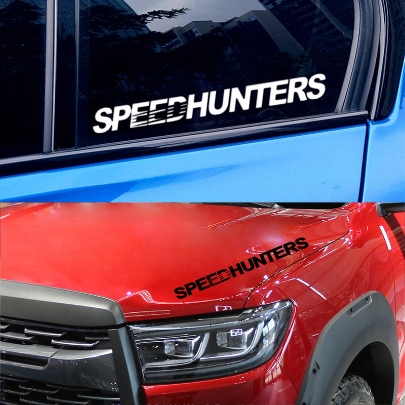 Įvairių dydžių Speed Hunters Grafikos automobilių vinilo lipdukai vandeniui atsparūs lenktyniniai kėbulo sunkvežimio buferio galinio lango lipdukų derinimo priedai