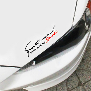 Популярен 1PCS черен червен състезателен автомобил TRD Auto Reflective Car Vinyl Graphic Decal letter personal cars Stickers 19cmx7cm