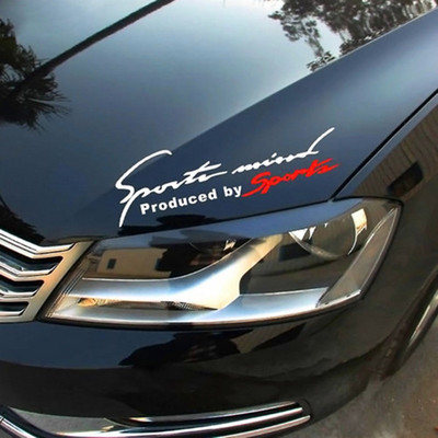 Popularni 1PCS crno-crveni trkaći auto reflektirajući automobil TRD vinilna grafička naljepnica s osobnim slovima automobila naljepnice 19cmx7cm