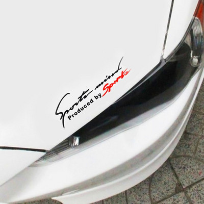 Popularni 1PCS crno-crveni trkaći auto reflektirajući automobil TRD vinilna grafička naljepnica s osobnim slovima automobila naljepnice 19cmx7cm