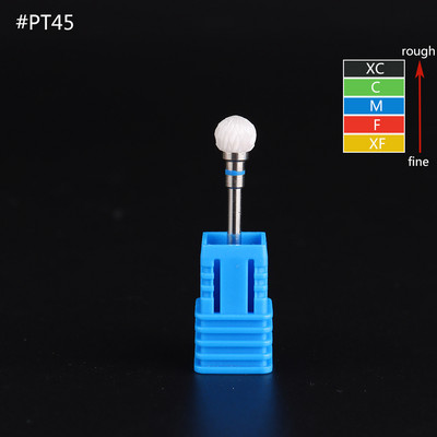 3/32" keramičke glodalice za nokte Profesionalni rezači za nokte Bijelo glodalo u obliku kugle za manikuru Svrdla za nokte Dodaci