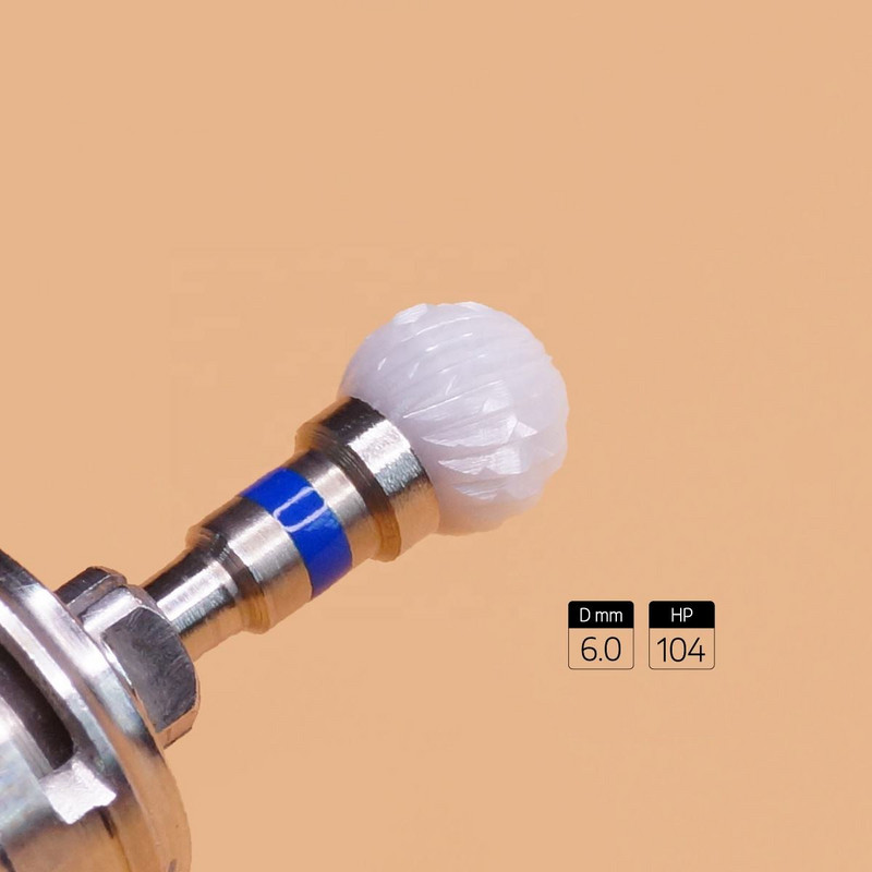 3/32" keramičke glodalice za nokte Profesionalni rezači za nokte Bijelo glodalo u obliku kugle za manikuru Svrdla za nokte Dodaci