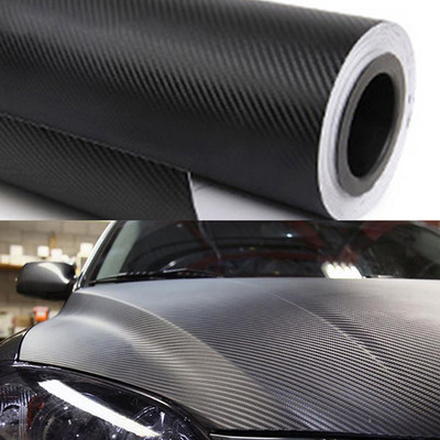200cm * 30cm Film 3D de vinil din fibră de carbon 3M Autocolante pentru mașină Impermeabil DIY Motociclete Automobile Styling pentru mașină Accesorii pentru role