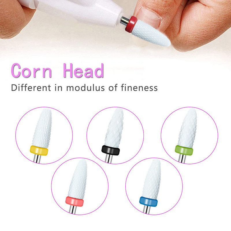 3/32'' keramičke svrdla za nokte Profesionalna električna Efile svrdla za nokte za manikuru, pedikuru, zanoktice, akrilni gel lak za nokte