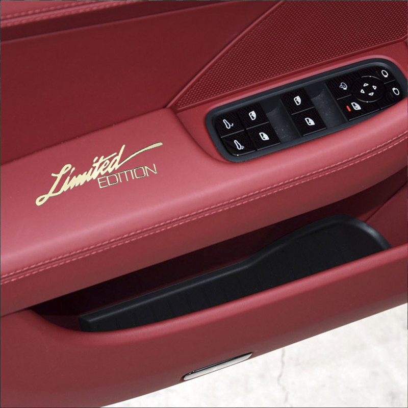 2 komada Ograničeno izdanje amblema Metalne naljepnice Kreativna karoserija automobila Vrata Prozor Prijenosno računalo Telefon 3D Dekor naljepnica Zlatno/srebrno Dodaci za automobil