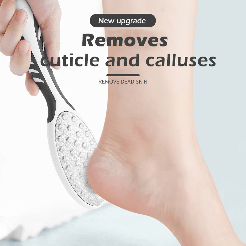 Pėdų dildė dvipusis nuospaudų valiklis negyvai odai Profesionalūs pedikiūro įrankiai Callous Screper Pėdos šlifuoklis kulnų dildiklis
